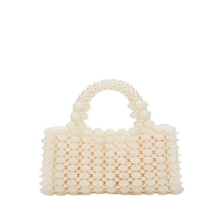 Hand-woven Special-interest Design Beaded Waxberry Square Bag
