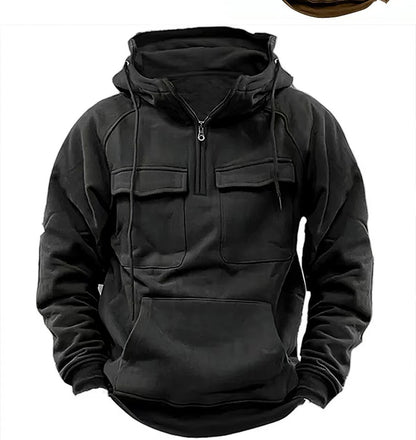 Men's Zip-up Hoodies Sweatshirt With Drawstring And Pocket Design Fashion Casual Sports Sweatshirt