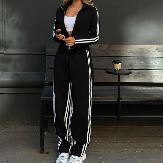 Casual Long Sleeve Sports Two-piece Set Women's Suit