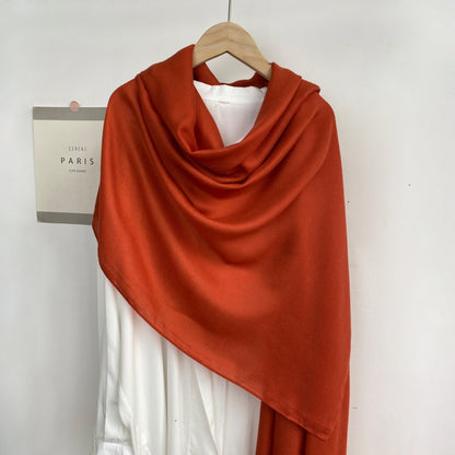 Monochrome Long Scarf Warm Shawl Solid Color Casual Scarf