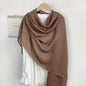 Monochrome Long Scarf Warm Shawl Solid Color Casual Scarf