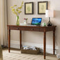 Mission Oak Finish Desk 48Inch Solid Wood Keyboard Drawer