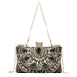Retro Pearl Embroidery Dinner Bag Handmade Beaded Women's Hand-held