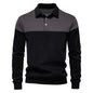 Men's Casual Long-sleeved Polo Collar Sweater