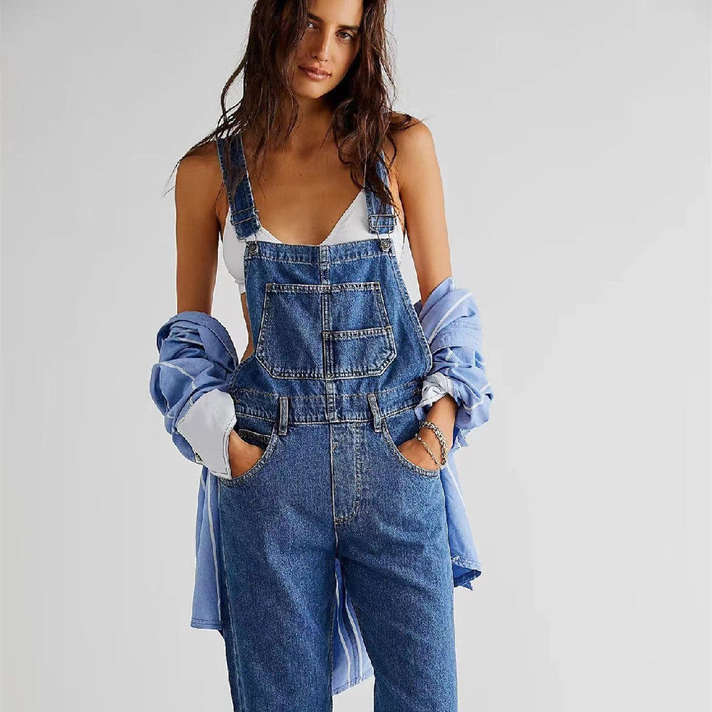 Fashion Casual Loose Denim Trousers
