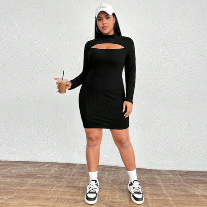 Women's Slim-fit Sexy Long-sleeve Bodycon Dress