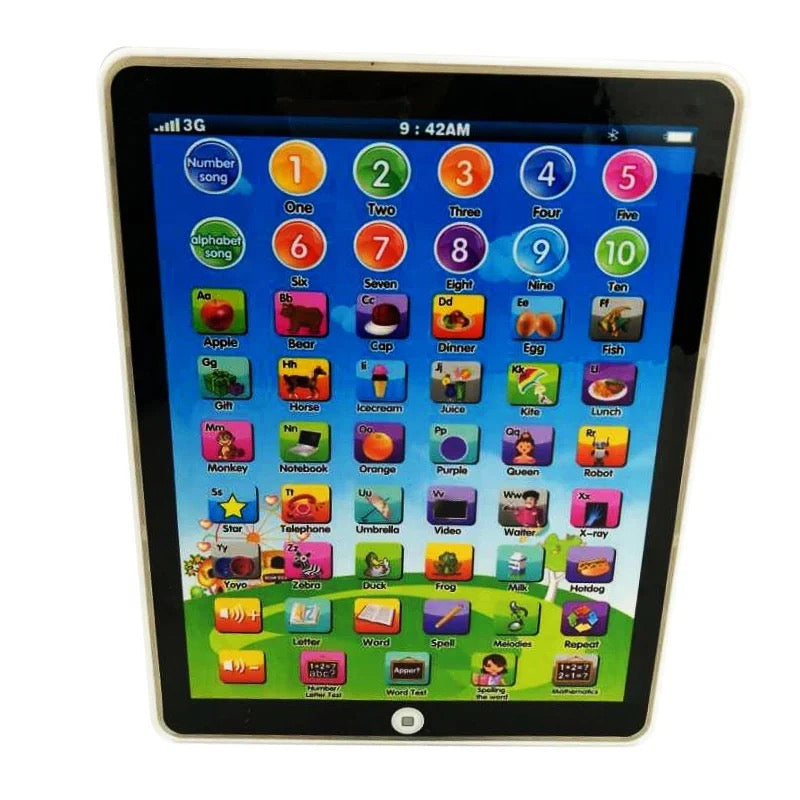 Kids Learning Pad Fun Kids Tablet Touch and Learn Phone Learning Games Early Child Development Toy for Number Learning, Learning ABCs, Spelling, Animal Game Melodies Educational Toy