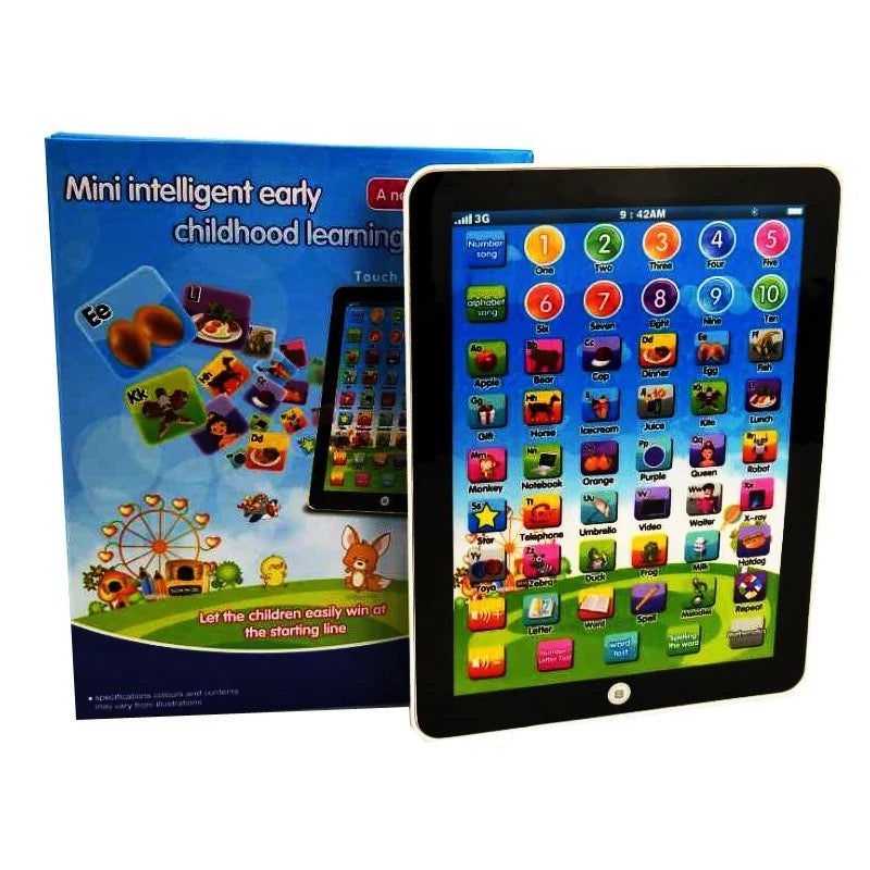 Kids Learning Pad Fun Kids Tablet Touch and Learn Phone Learning Games Early Child Development Toy for Number Learning, Learning ABCs, Spelling, Animal Game Melodies Educational Toy