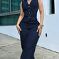 Lightweight Professional-style Commuter Fashion Women's Vest Paired With Trousers