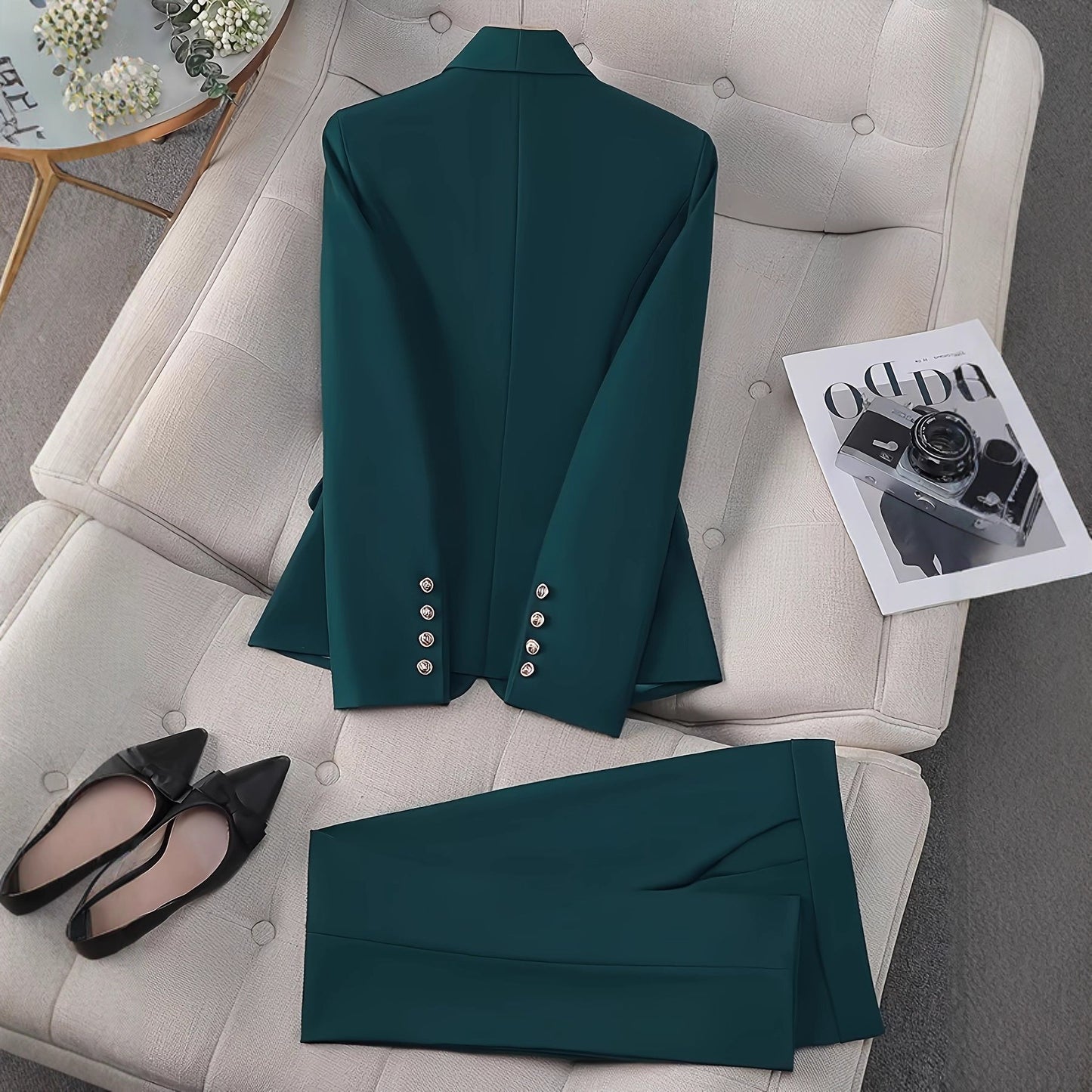Graceful And Fashionable Classic Style Suit Pants Suit