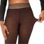 One-line True See-through Leggings Fleece-lined Warm Women's Outer Wear Pantyhose