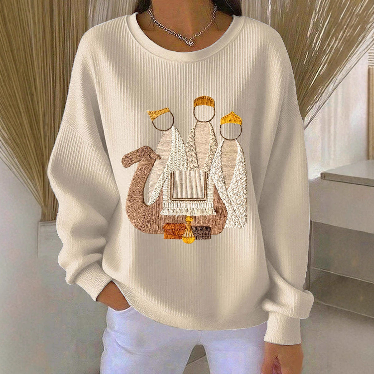 3D Printed Christmas Sweatshirt Women