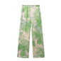 Wind Lapel Tie-dye Printed Shirt Casual Pants Suit
