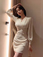 Light Luxury Niche High-end Long-sleeved Dress