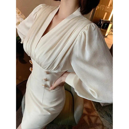 Light Luxury Niche High-end Long-sleeved Dress