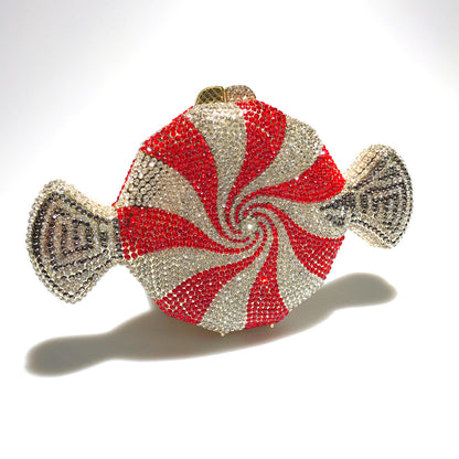 Women's Diamond Candy Shape Crystal Diamond Clutch