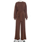 Stylish And Comfortable Waist-tied Ribbon Pants Casual Suit
