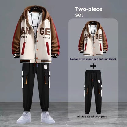 Youth Sweater Jacket Junior High School Student Trendy Sports Suit