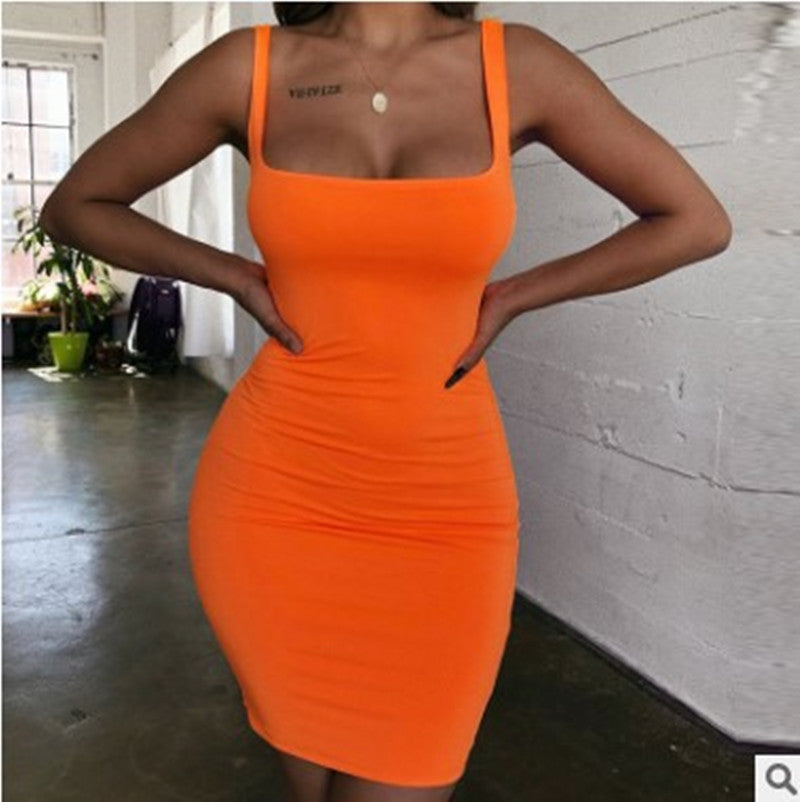 Solid-color Sheath Vest Camisole Plus Size Women's
