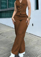 Lightweight Professional-style Commuter Fashion Women's Vest Paired With Trousers