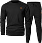 Men's Sports Casual Versatile Round Neck Sweater Set