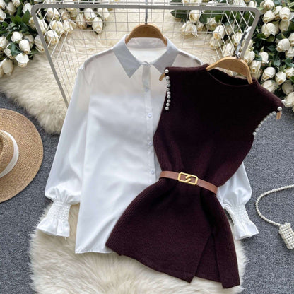 Two-piece Horn Anti-aging Fashion Vest