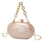 Oval Acrylic Chain Crossbody Shoulder Hand Bag