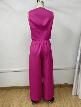 Lightweight Professional-style Commuter Fashion Women's Vest Paired With Trousers