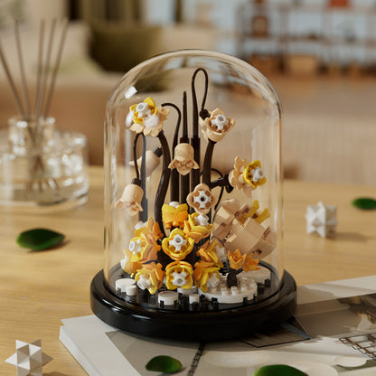 Dust Cover Building Blocks Flowers Children's Assembly Toys