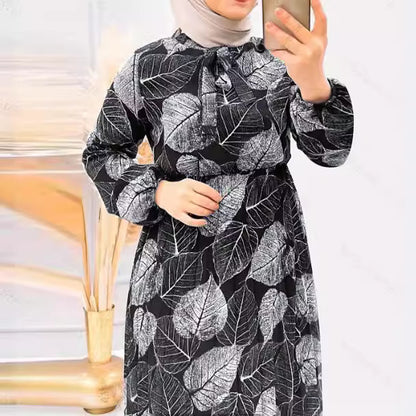 Women's Fashion Waist-controlled Muslim Dress