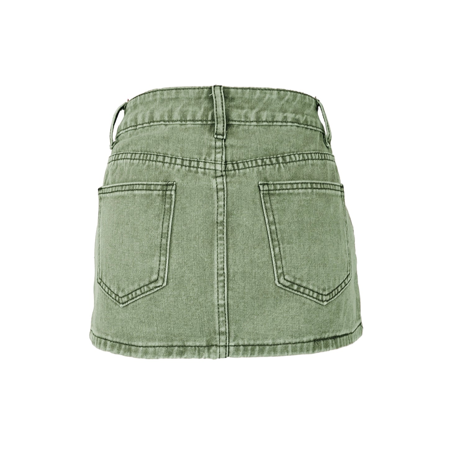 Women's Non-stretch Straight Sexy Workwear Pocket Denim Shorts