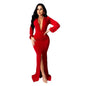 Women's Large V-neck Slim-fit Nightclub Evening Dress