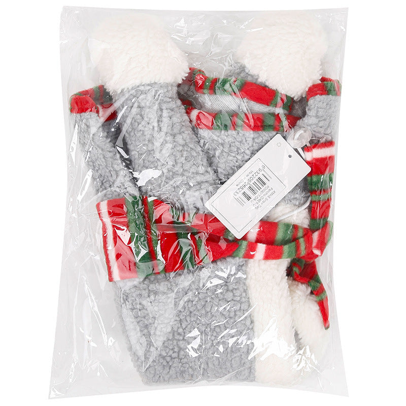 Pet Christmas Headwear Keeps Warm And Turns Cute And Funny