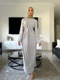 Fringe Cardigan Robe Muslim Dress