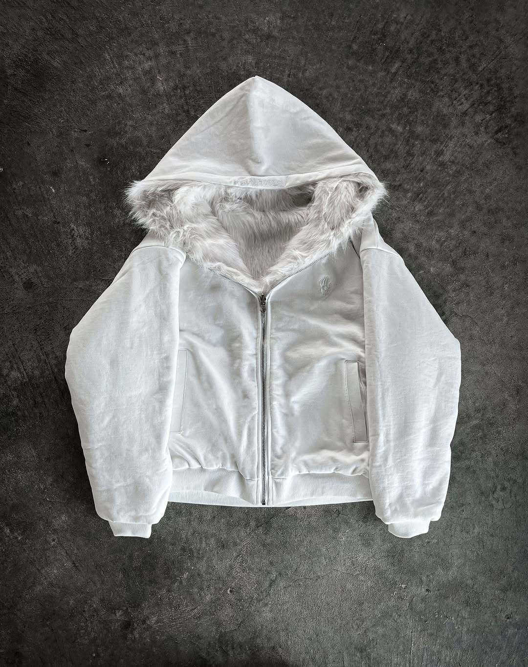 Positive And Negative Wearable Fashion Hooded Cardigan Simple Street Warm And Simple