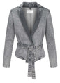 Personalized Street-style Casual Slim-fit Blazer And Denim Suit Set