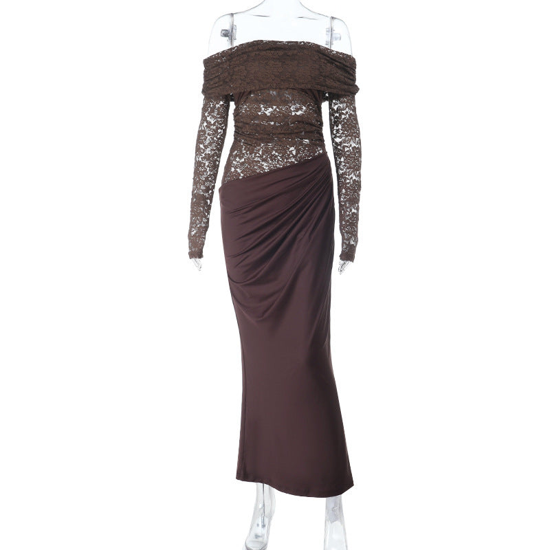 Women's Lace Off-Shoulder Dress
