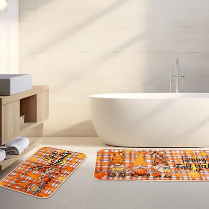 Fall Kitchen Mat Set Of 2, Autumn Kitchen Rugs Maple Leaves Kitchen Mats Decor Thanksgiving Decorative-Ban On Selling On Amazon