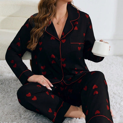 Small Love Home Wear Large Size Plus-sized Two Pieces