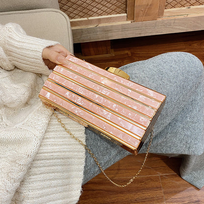 Women's High-end Patch Acrylic Evening Bag