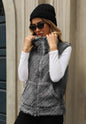 Women's Clothing Cardigan Zipper Loose Diamond Lattice Coat Plush Vest