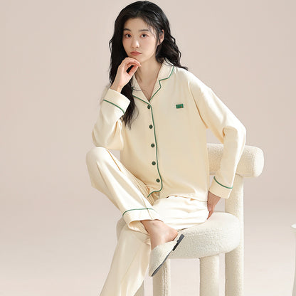 Women's Cotton Pajamas Can Be Worn Outside In Spring And Autumn