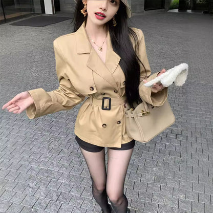 French Style Elegant Double Breasted Coat