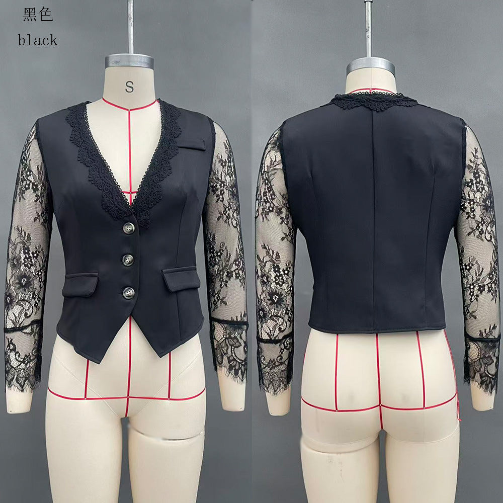 Elegant Designer-style Blazer Fashionable Sexy Womens Top