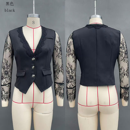 Elegant Designer-style Blazer Fashionable Sexy Womens Top