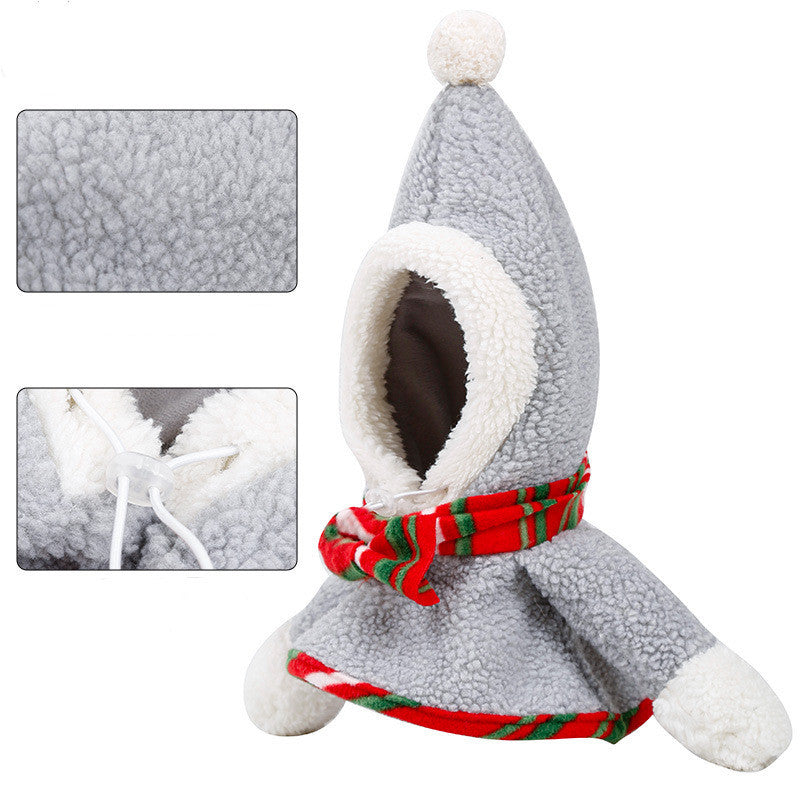 Pet Christmas Headwear Keeps Warm And Turns Cute And Funny