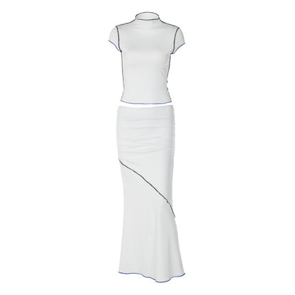 Women's Characteristic Reverse Car Side Wrapped Chest Dress