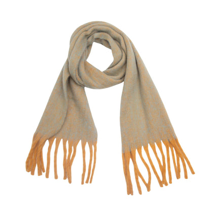 Circle Yarn Thick Tassel Clip Flower Scarf Shawl