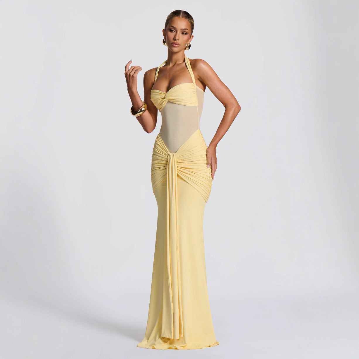 Women's Ribbon Slim-fit Sheath Dress