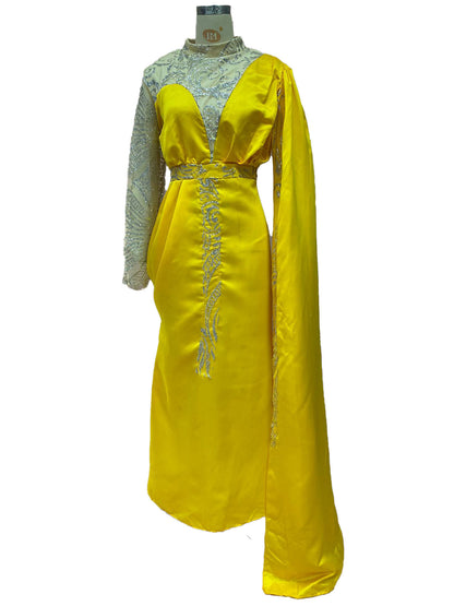 European And American Women's Clothing Dress Stitching Irregular Sequins